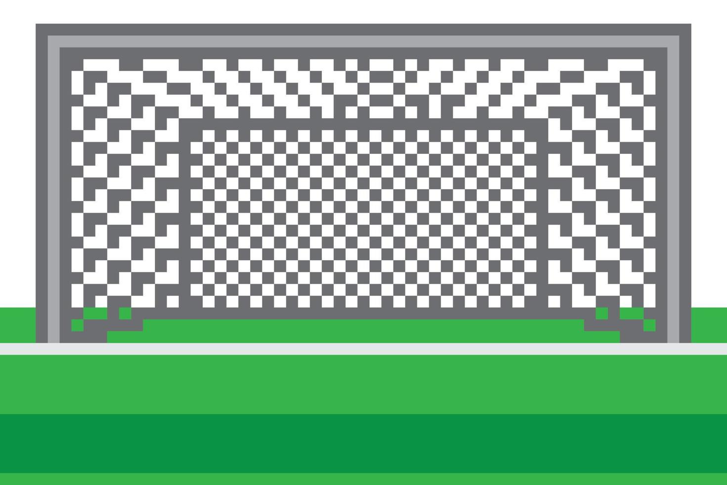 pixel arte calcio obbiettivo campo vettore