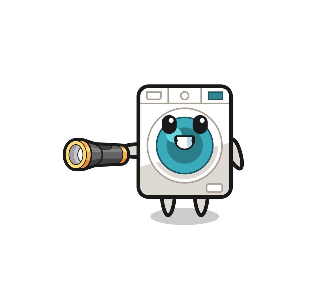 lavaggio macchina portafortuna Tenere torcia elettrica vettore