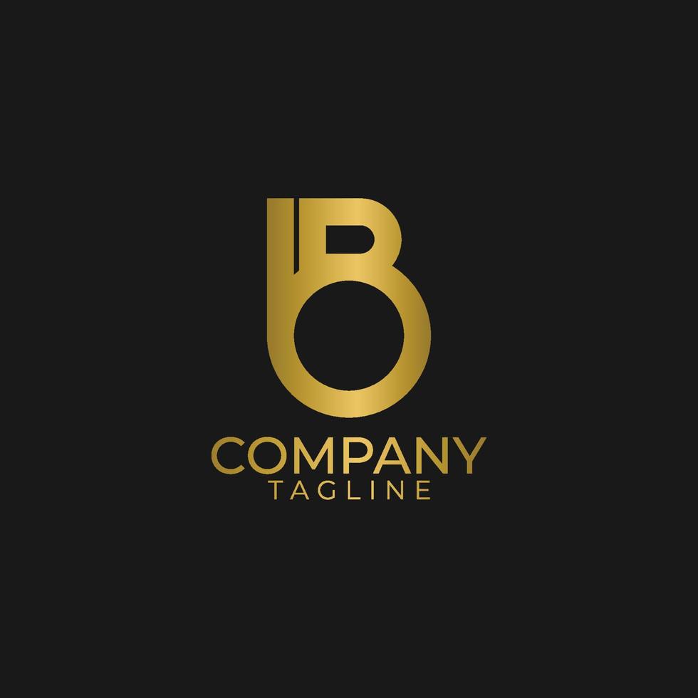 unico B logo design e premio vettore modelli