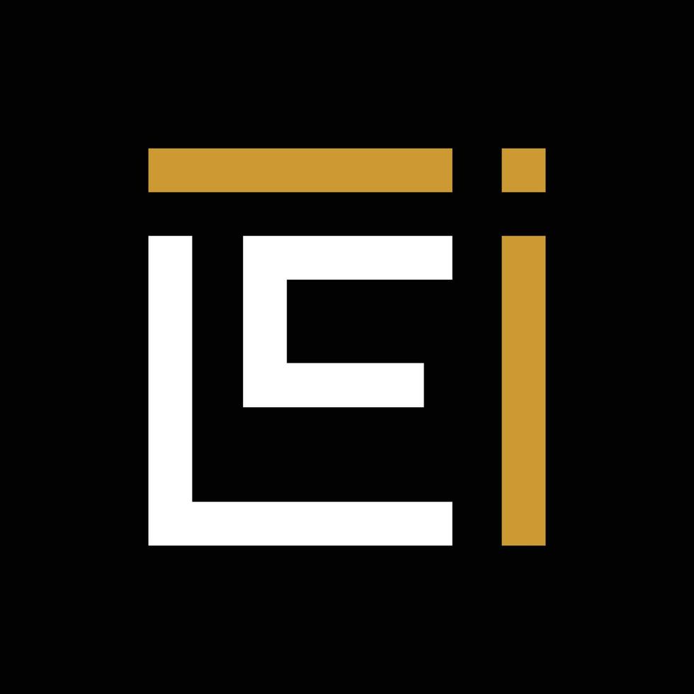 lettera EI linea semplice moderno attività commerciale creativo logo vettore