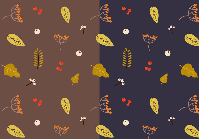 Autumn Pattern Vector gratuito