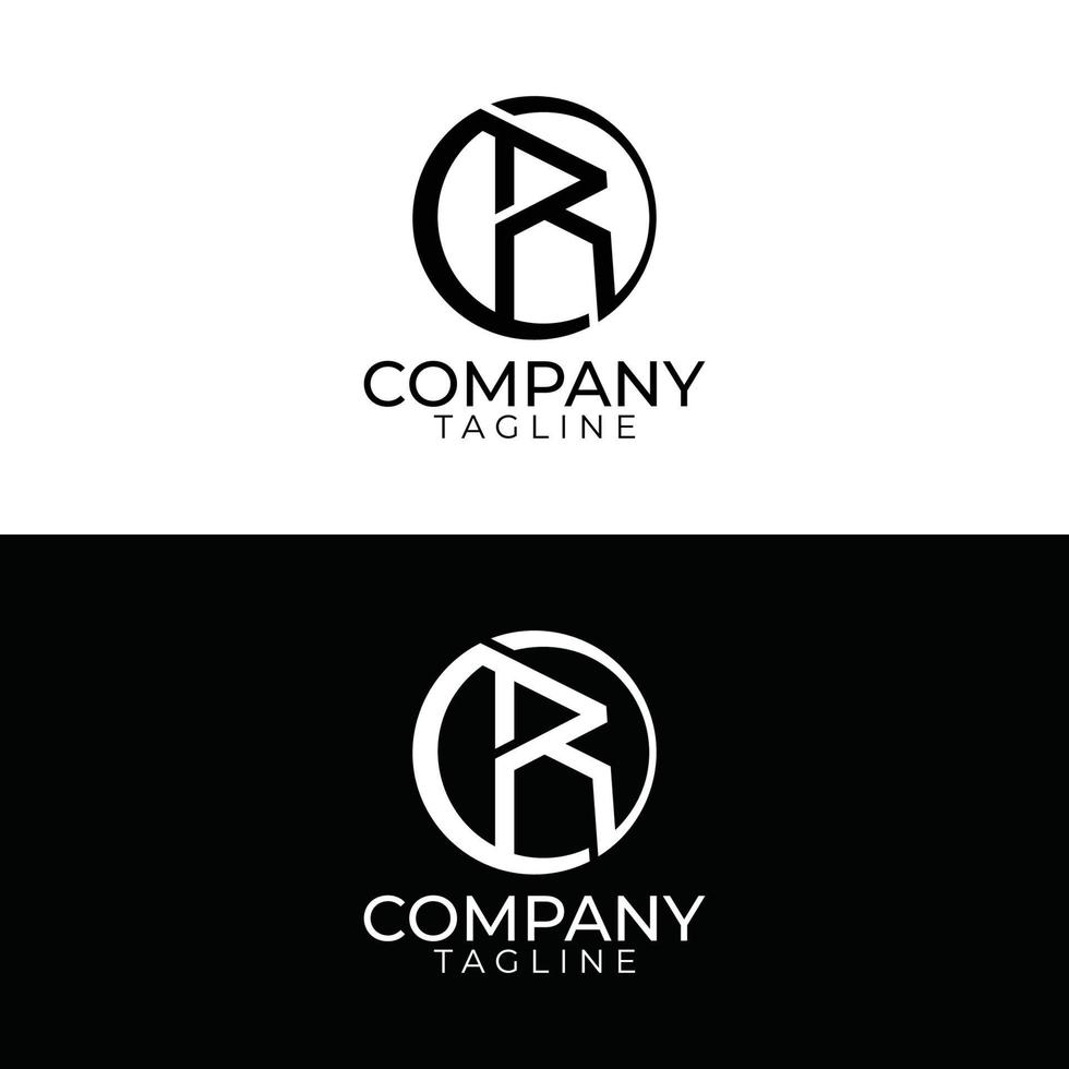 r logo design e premio vettore modelli