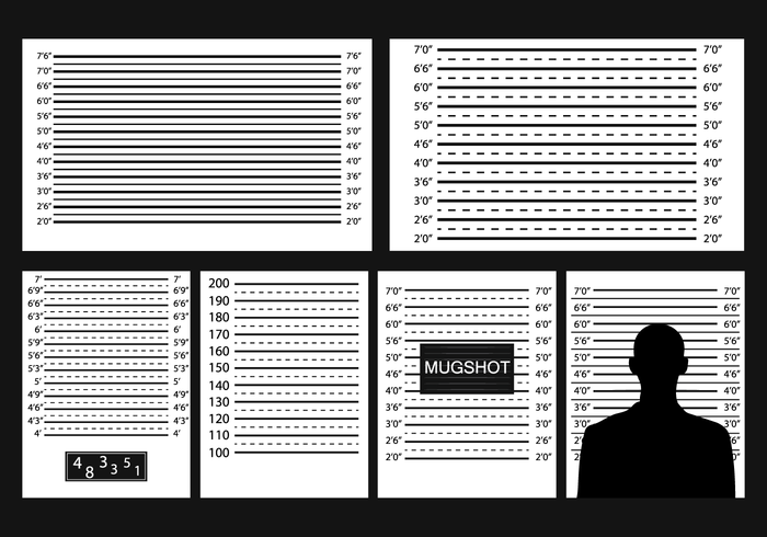 Vettore gratuito del fondo di Mugshot