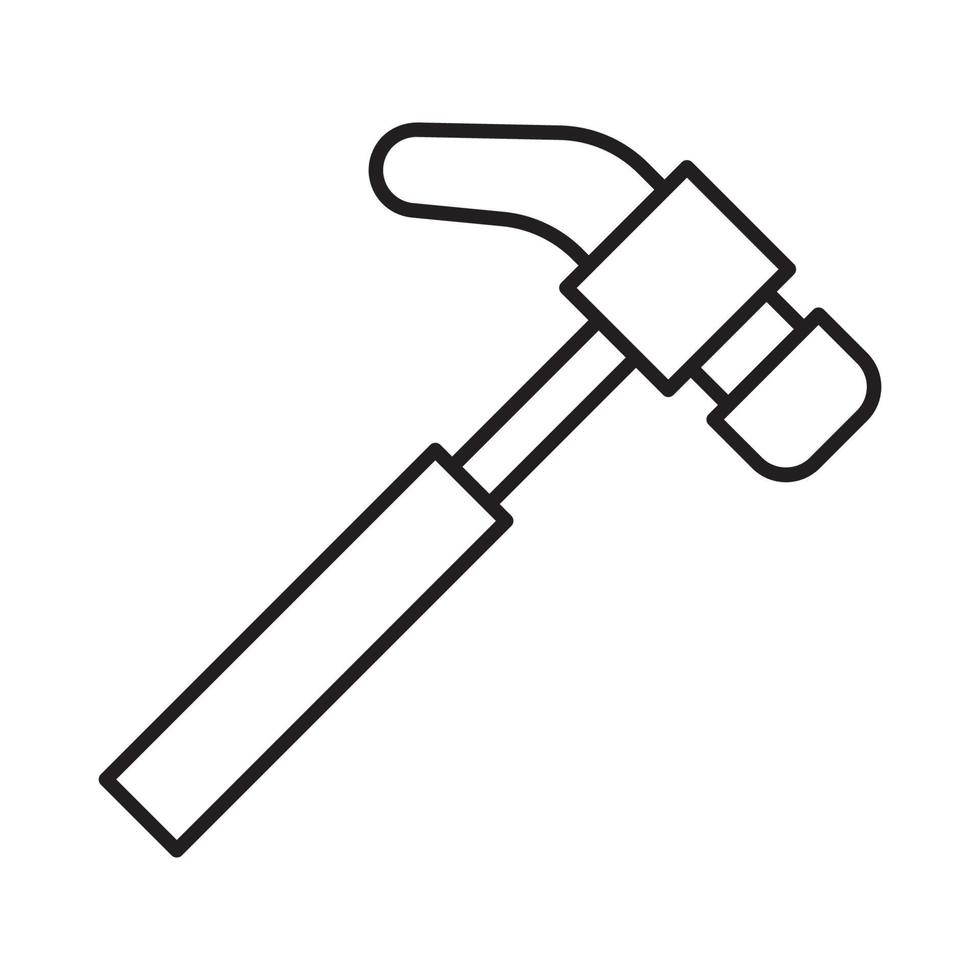 vettore martello per la presentazione dell'icona del simbolo del sito Web