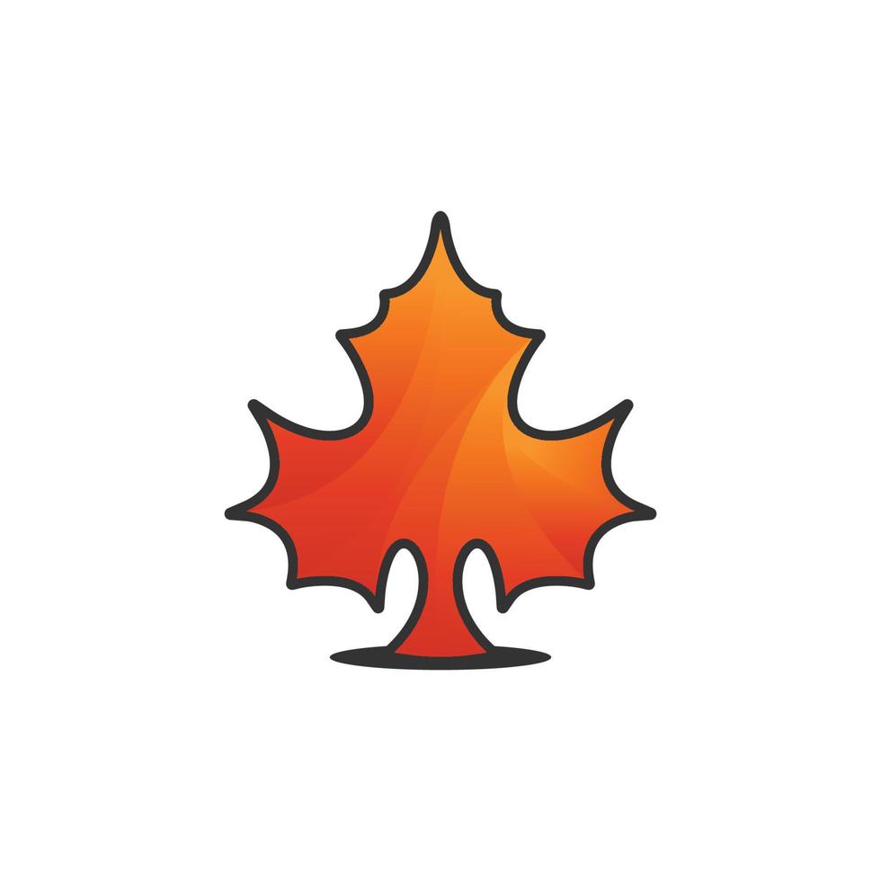 autunno logo icona vettore