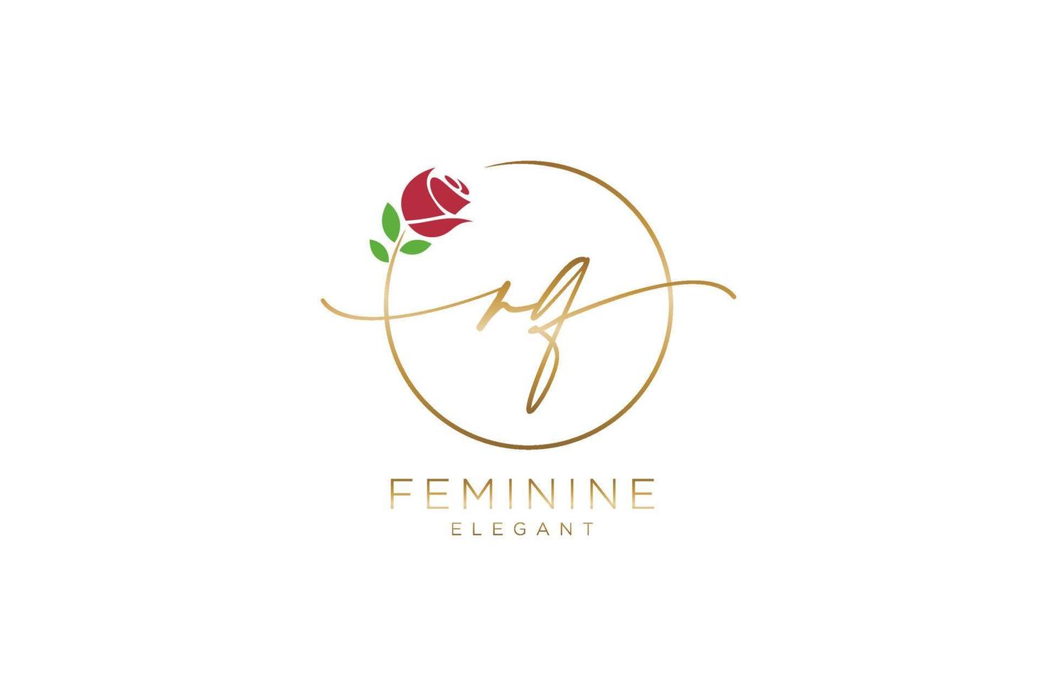 iniziale rq femminile logo bellezza monogramma e elegante logo disegno, grafia logo di iniziale firma, nozze, moda, floreale e botanico con creativo modello. vettore