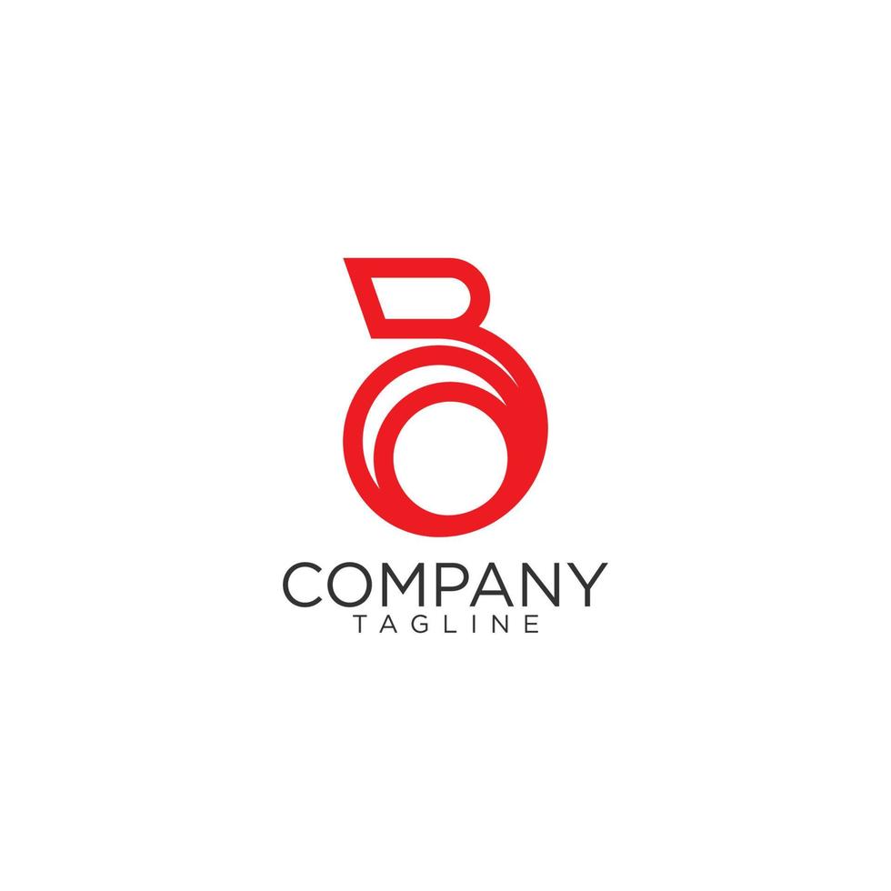 B logo design e premio vettore modelli