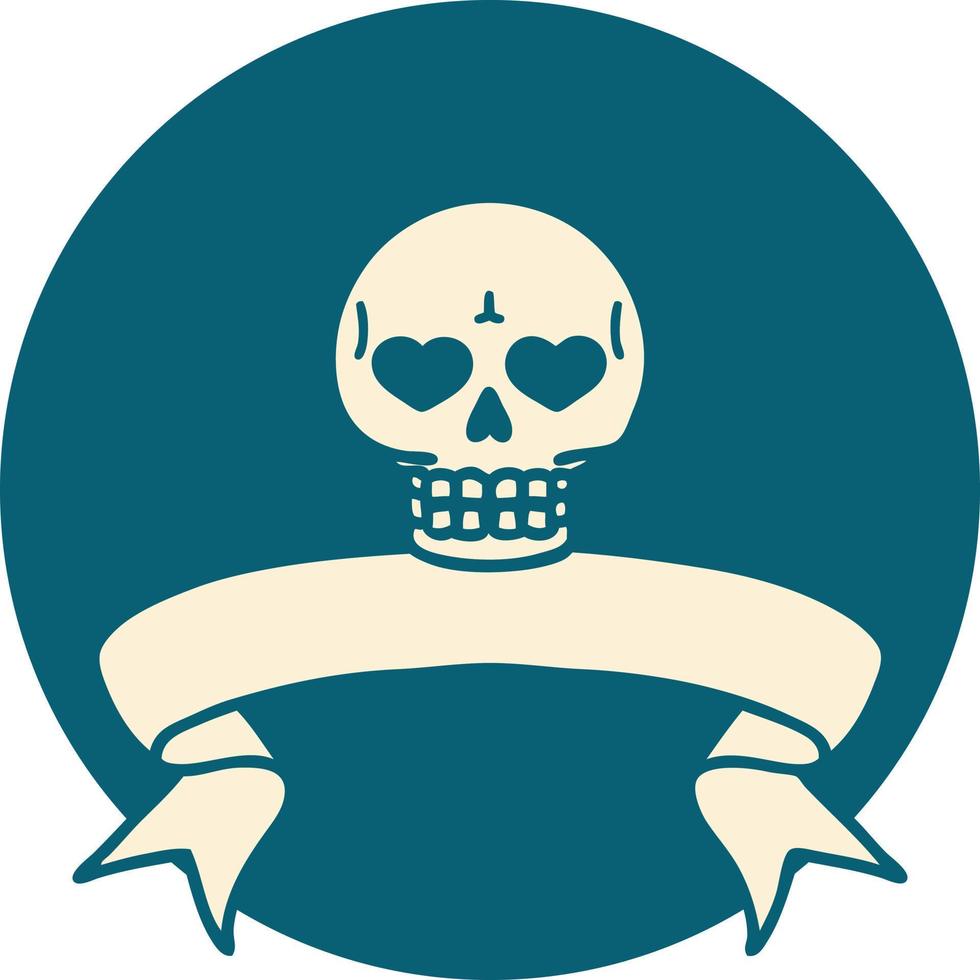 icona con bandiera di un' cranio vettore
