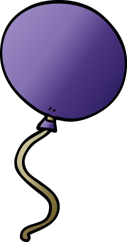 palloncino di doodle del fumetto vettore