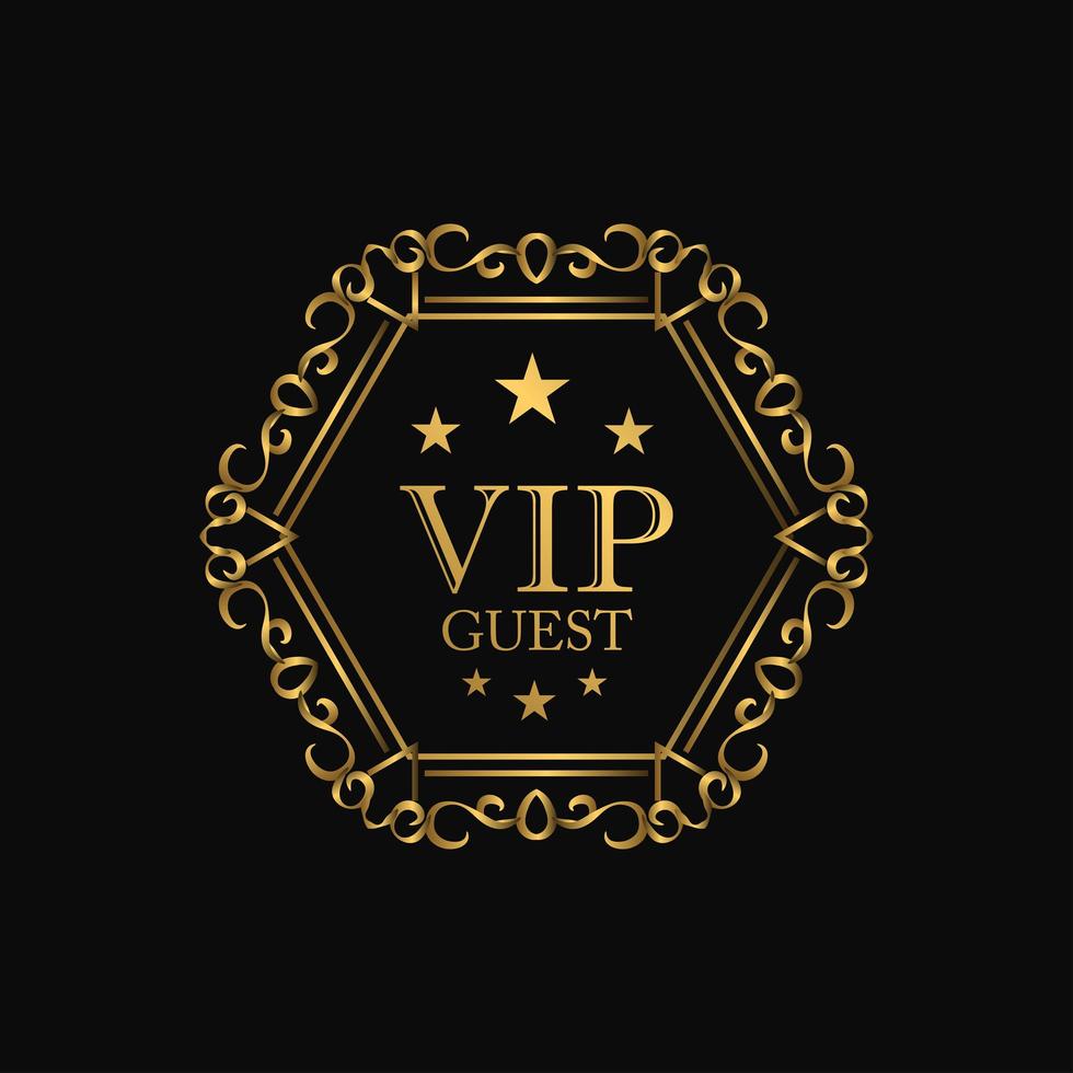 badge di lusso premium vip vettore