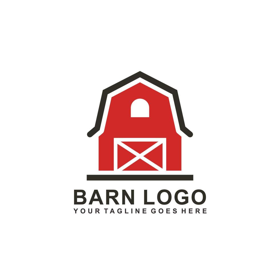 azienda agricola logo. fienile logo design vettore
