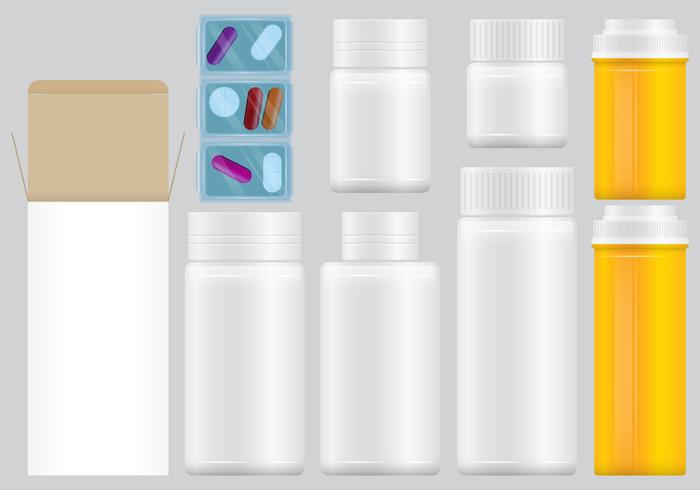 Confezioni di pillole di prescrizione vettore