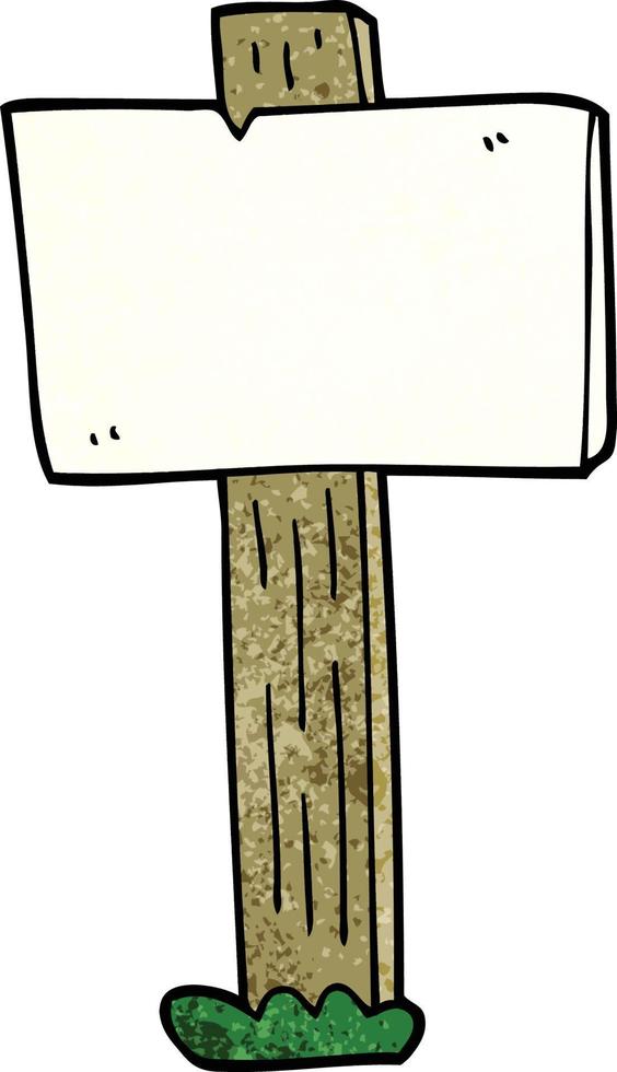 cartello di doodle del fumetto vettore
