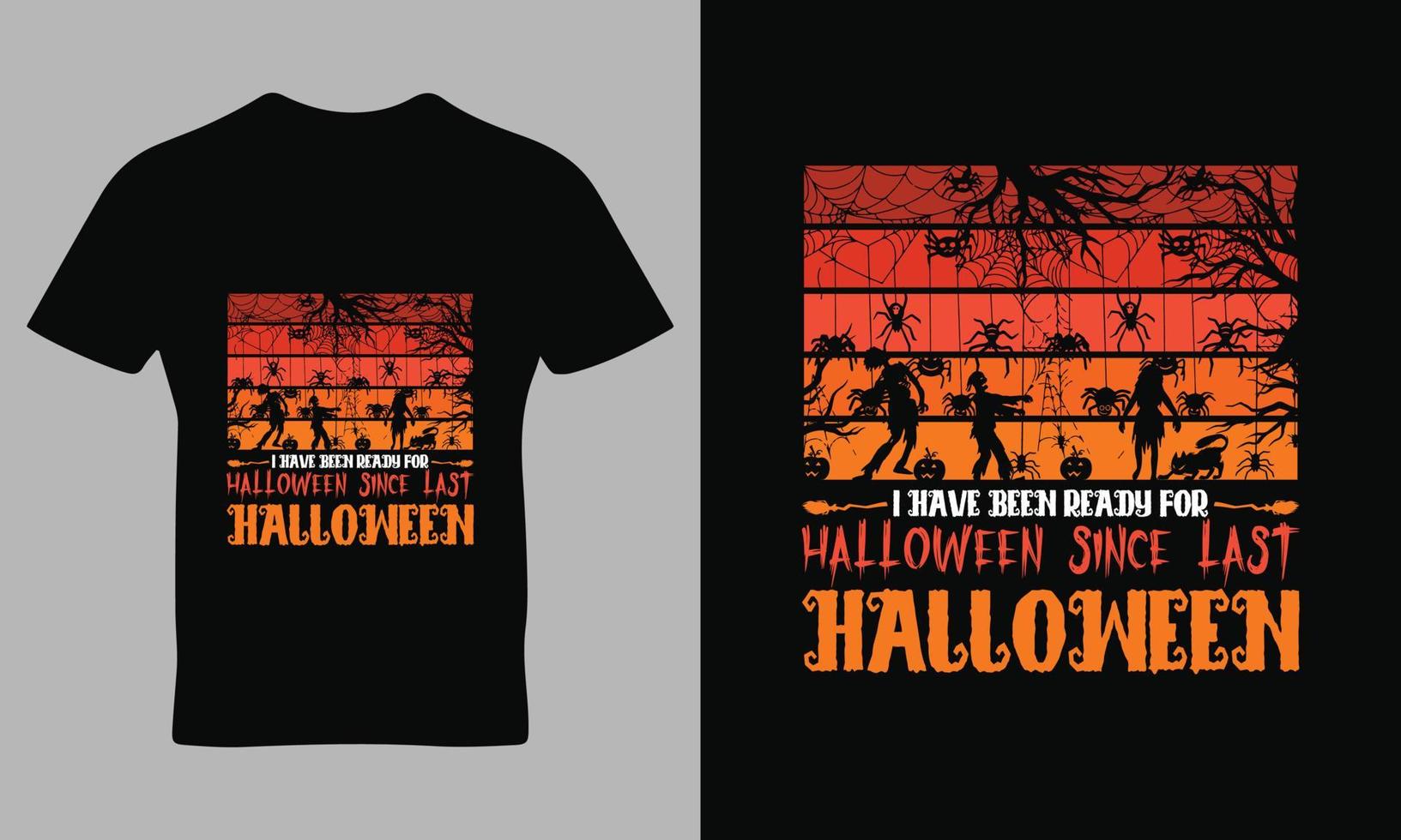 contento Halloween citazione tipografia maglietta design vettore