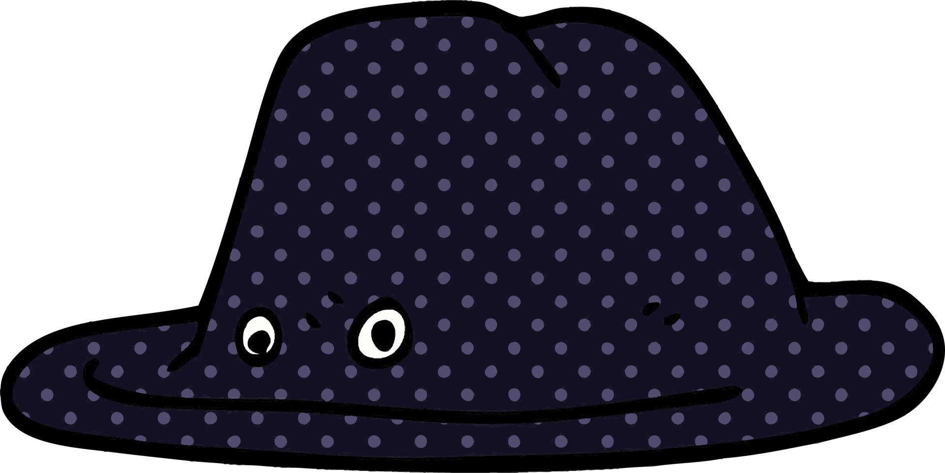 cappello di doodle del fumetto vettore