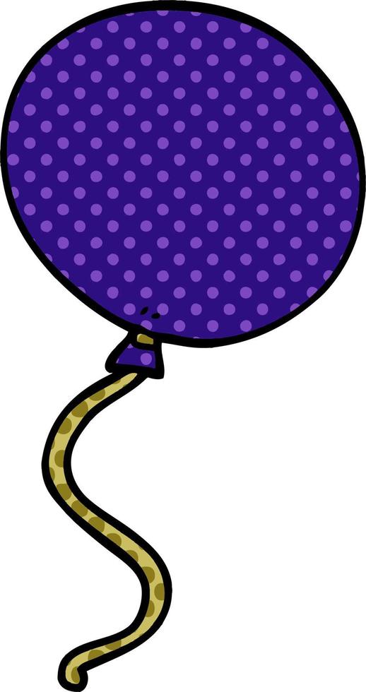 palloncino di doodle del fumetto vettore