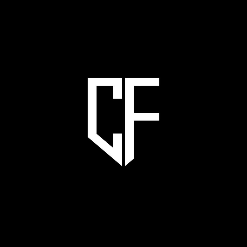 cfr lettera logo design con nero sfondo nel illustratore. vettore logo, calligrafia disegni per logo, manifesto, invito, eccetera.