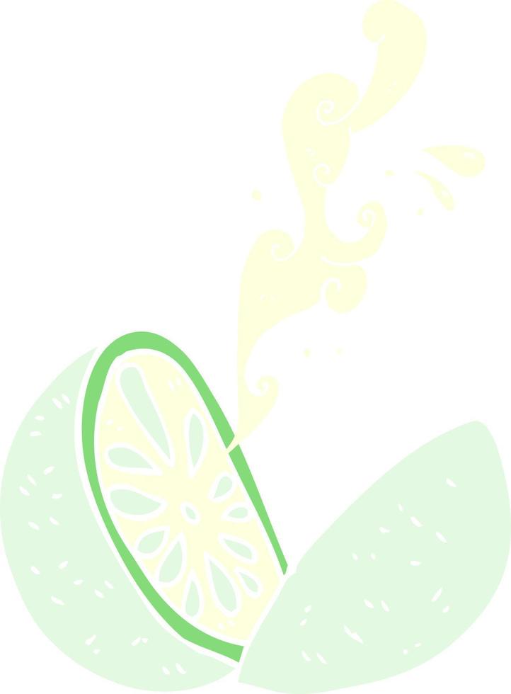 piatto colore illustrazione di un' cartone animato melone vettore