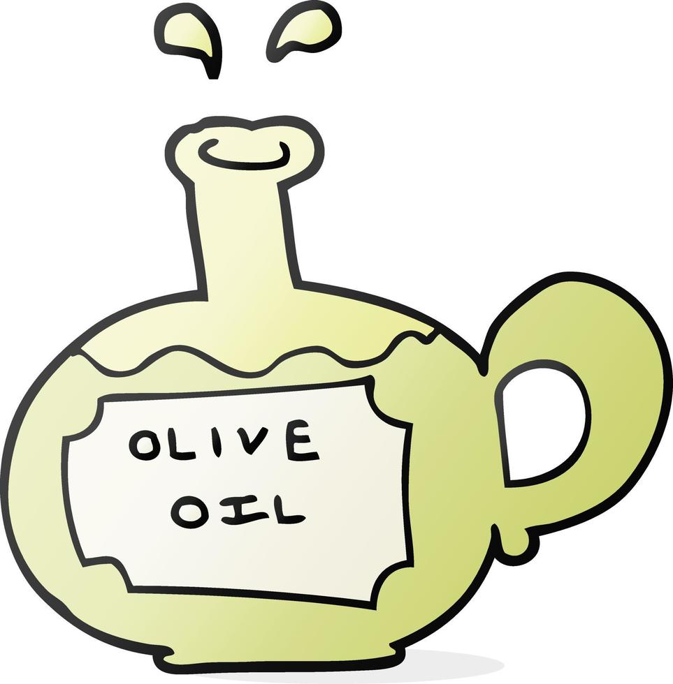 cartone animato oliva olio vettore