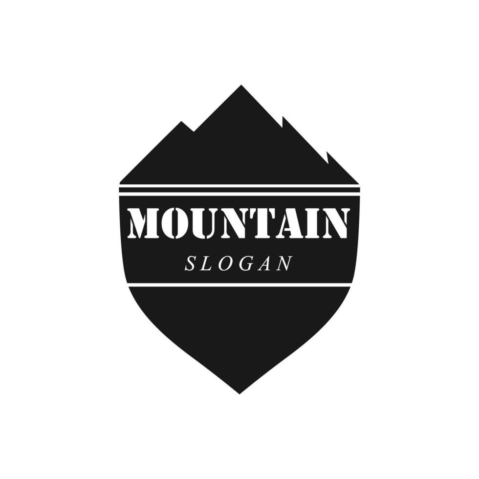 logo icona di montagna vettore