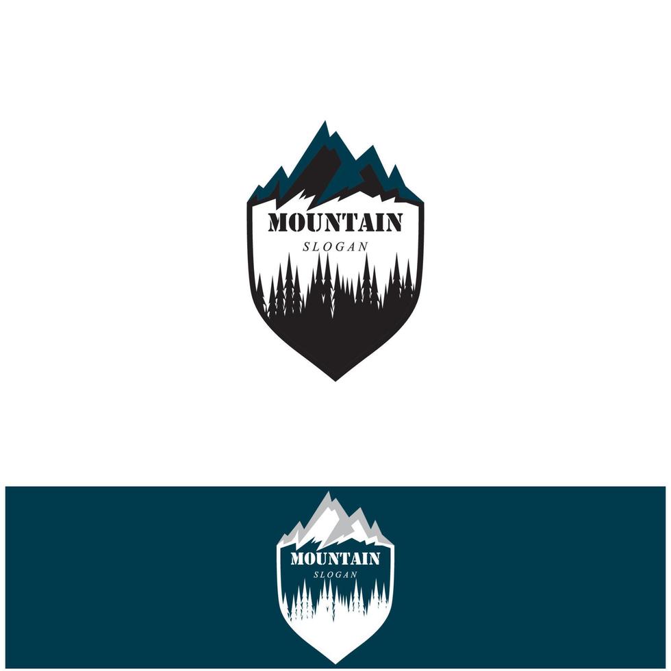 logo icona di montagna vettore