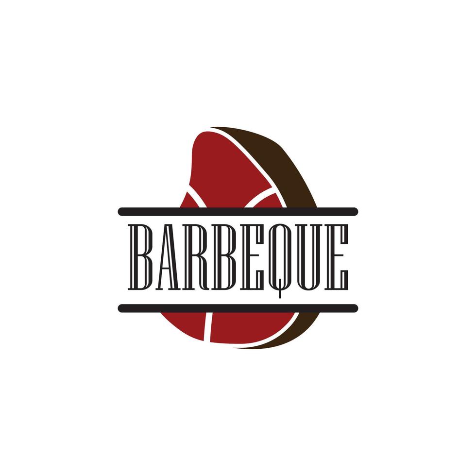 barbeque logo e simbolo vettore