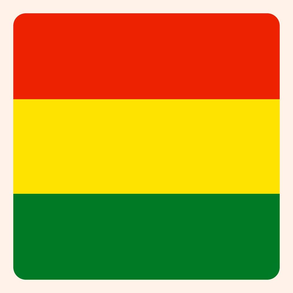 Bolivia piazza bandiera pulsante, sociale media comunicazione cartello, attività commerciale icona. vettore