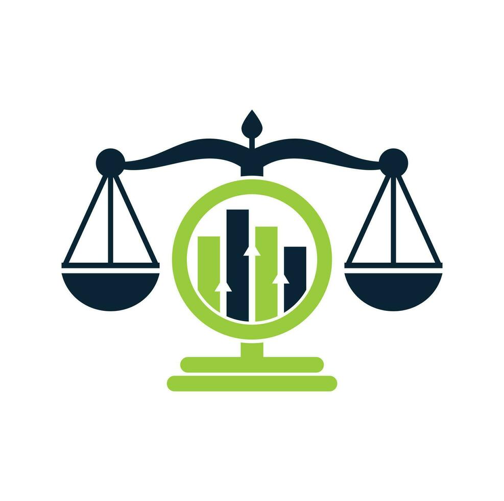 giustizia finanza logo vettore modello. creativo legge azienda con grafico logo design concetto.