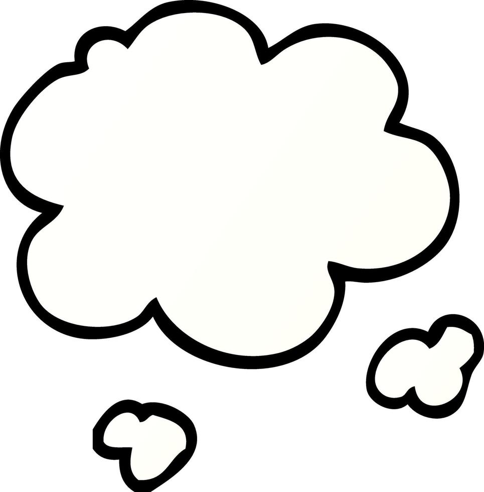 cartone animato scarabocchio nube vettore