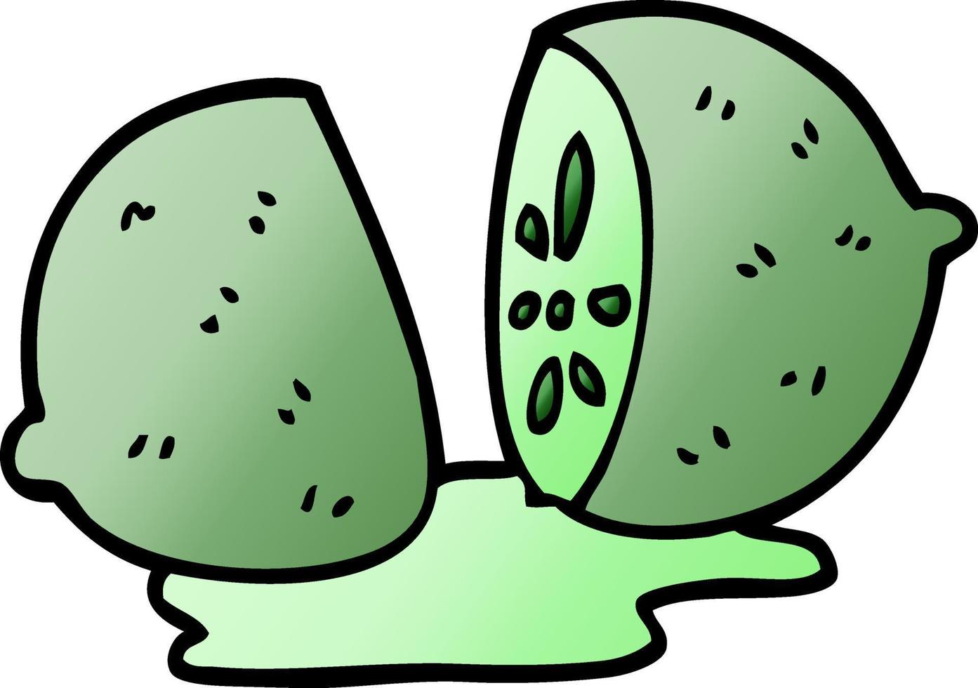 cartone animato doodle agrumi vettore