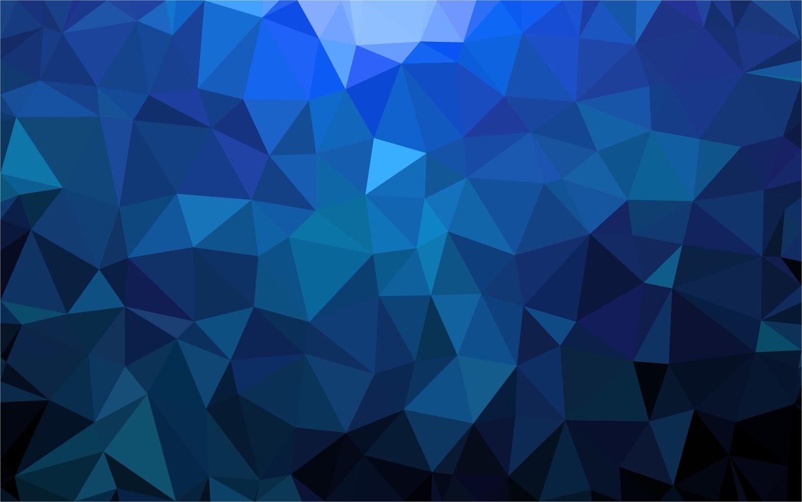 sfondo blu poligonale vettore