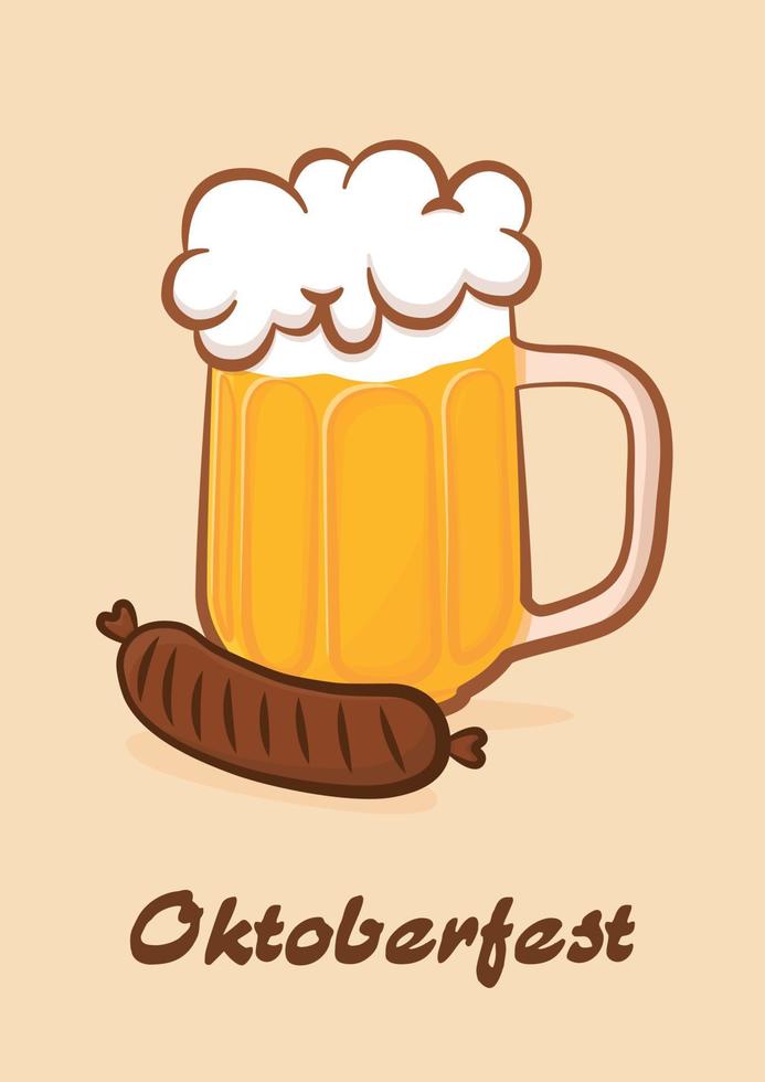 oktoberfest birra manifesto. vettore design.