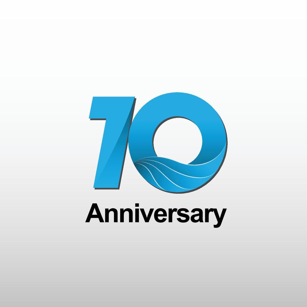 10 anniversario logo vettore