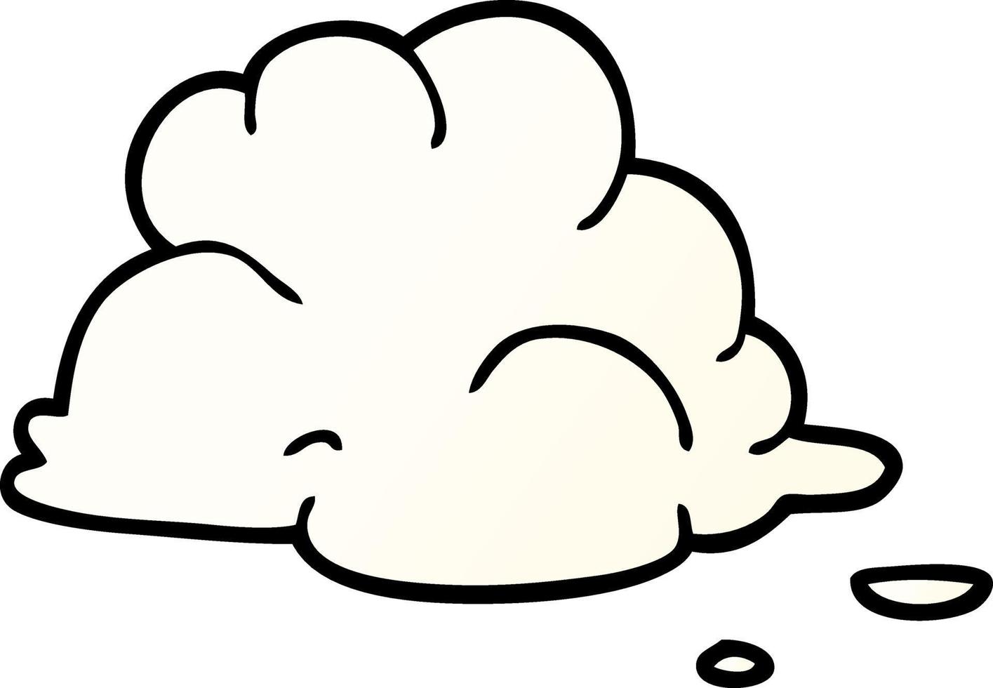 cartone animato scarabocchio soffice bianca nuvole vettore