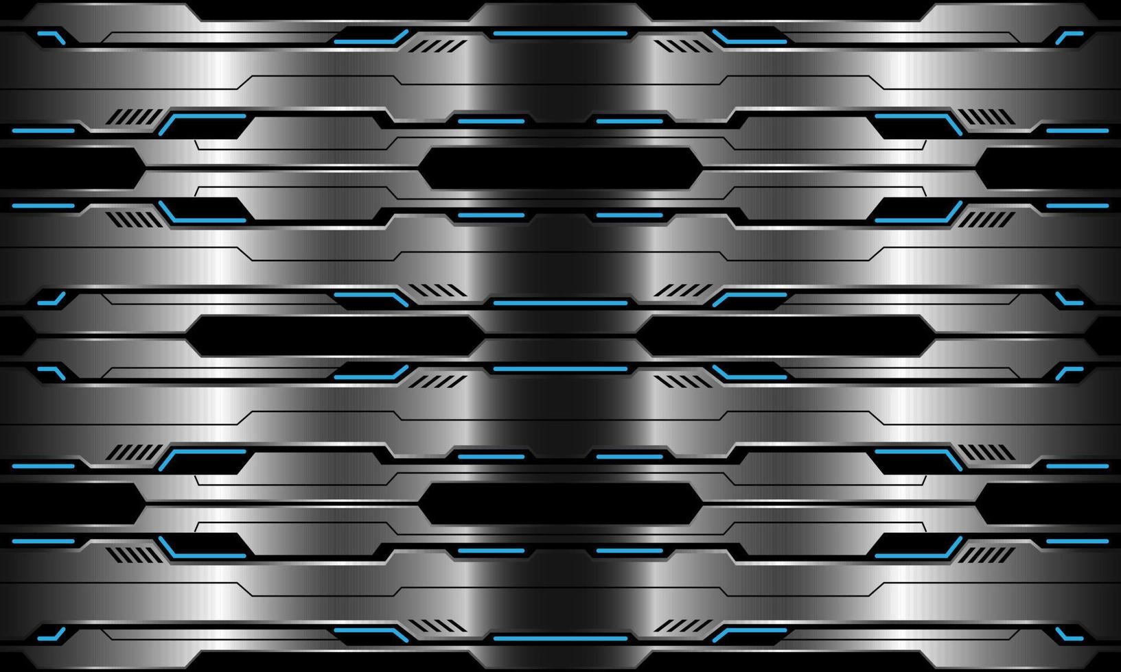 astratto vettore tecnologia futuristico metallico informatica blu leggero energia nero geometrico design senza soluzione di continuità modello sfondo