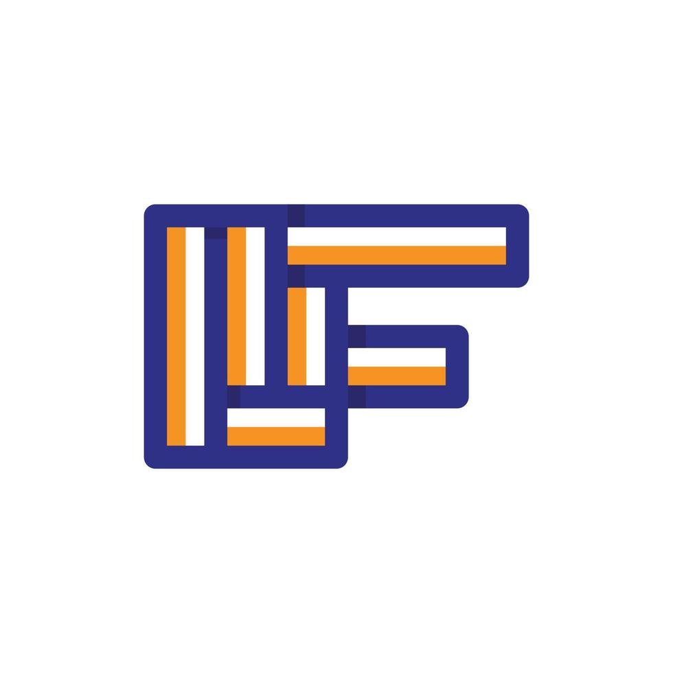 lettera f geometrico moderno attività commerciale logo vettore