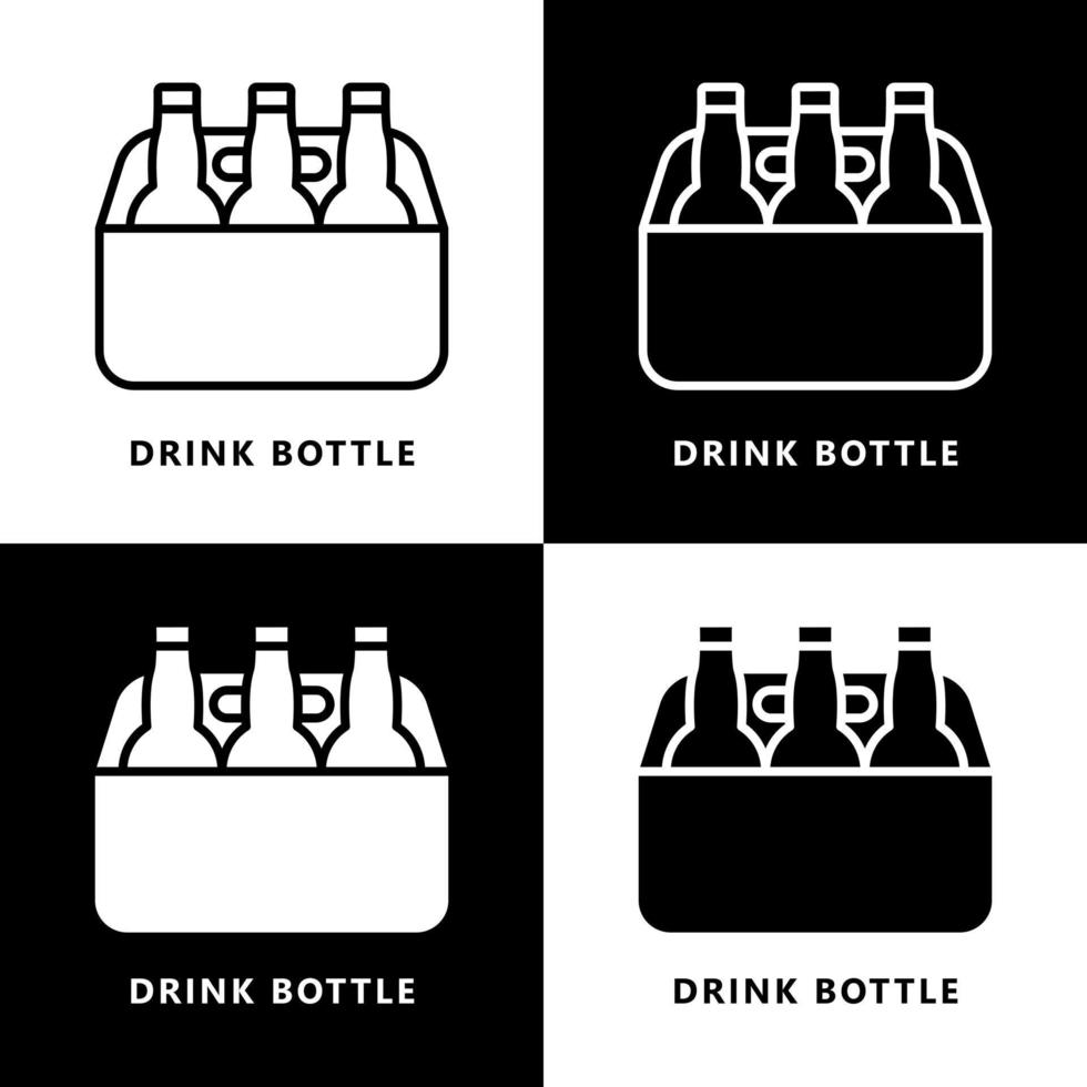 bevanda bottiglia icona cartone animato. bevanda cibo e bevanda vettore logo