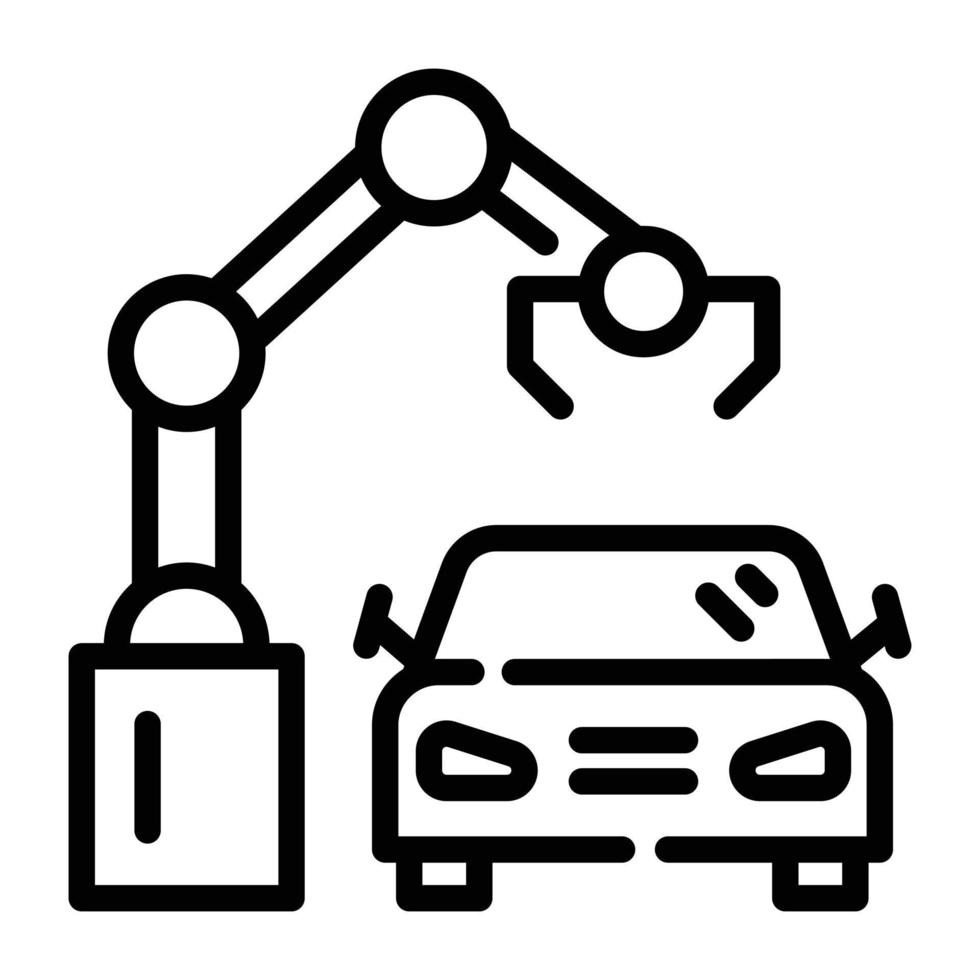 di moda schema icona di robotica braccio vettore