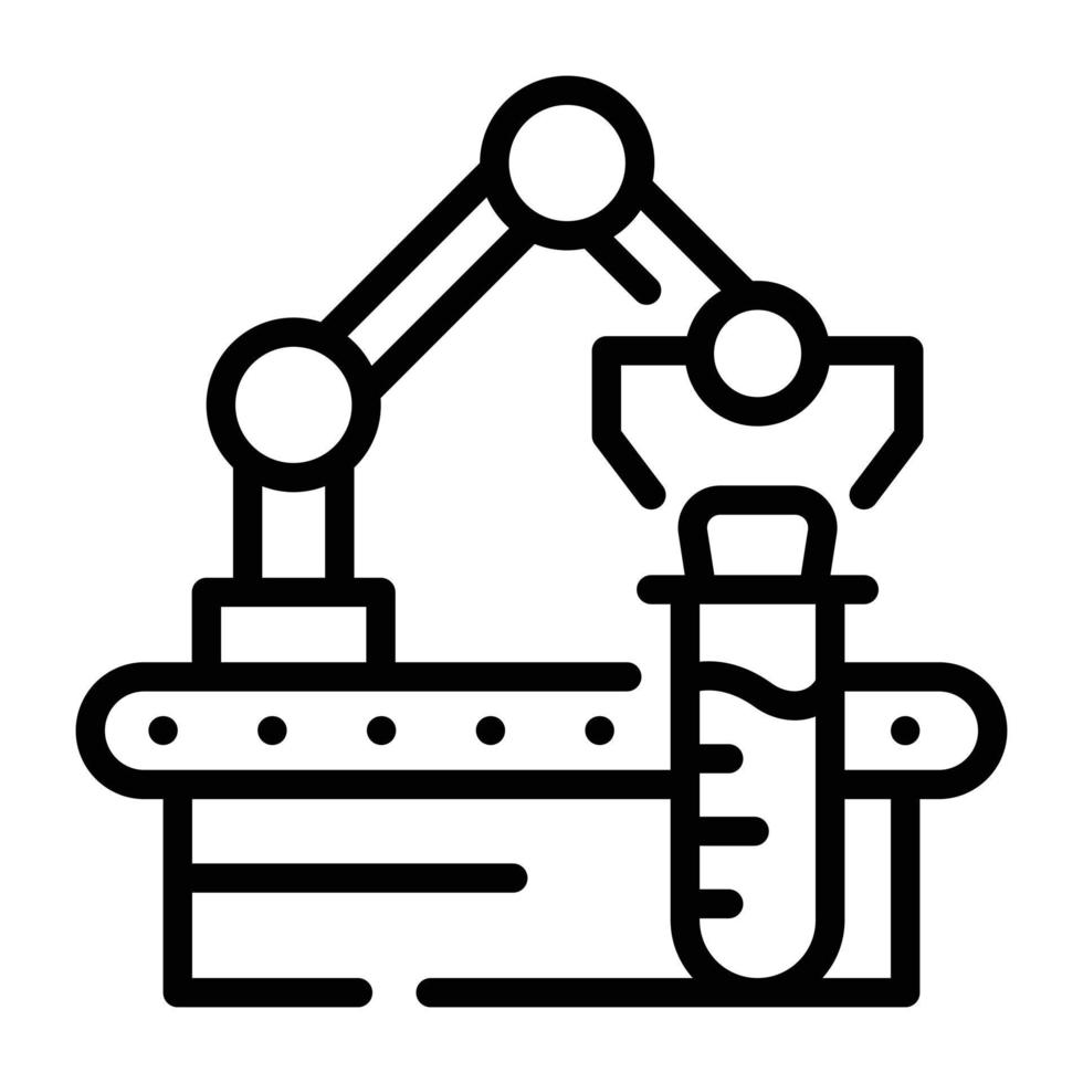 di moda schema icona di robotica braccio vettore