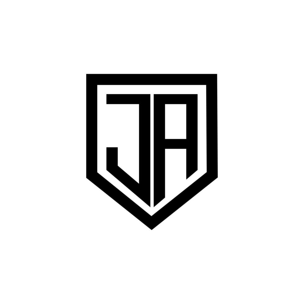 ja lettera logo design con bianca sfondo nel illustratore. vettore logo, calligrafia disegni per logo, manifesto, invito, eccetera.