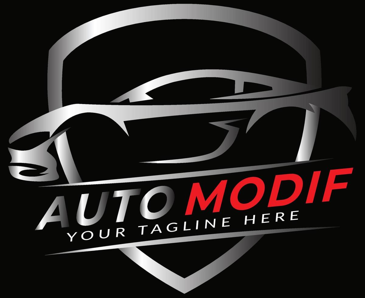 gli sport auto modifica emblema scudo logo vettore