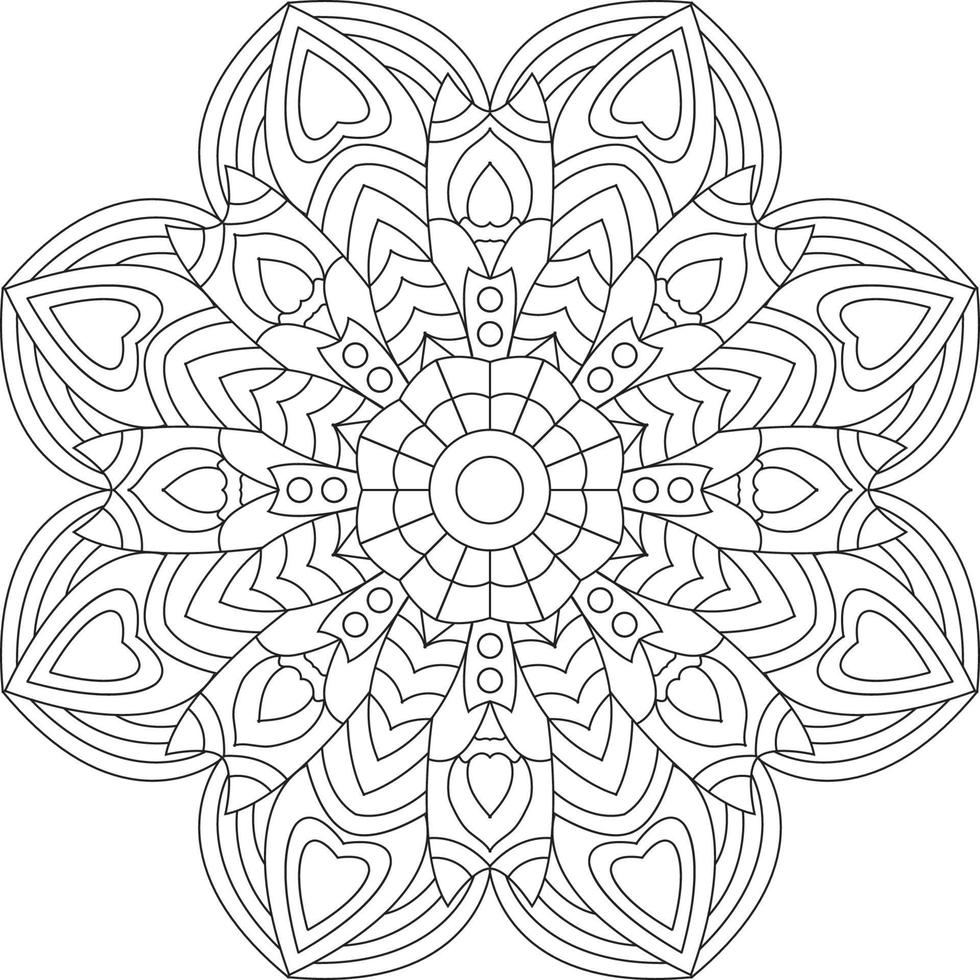 disegno mandala creativo vettore