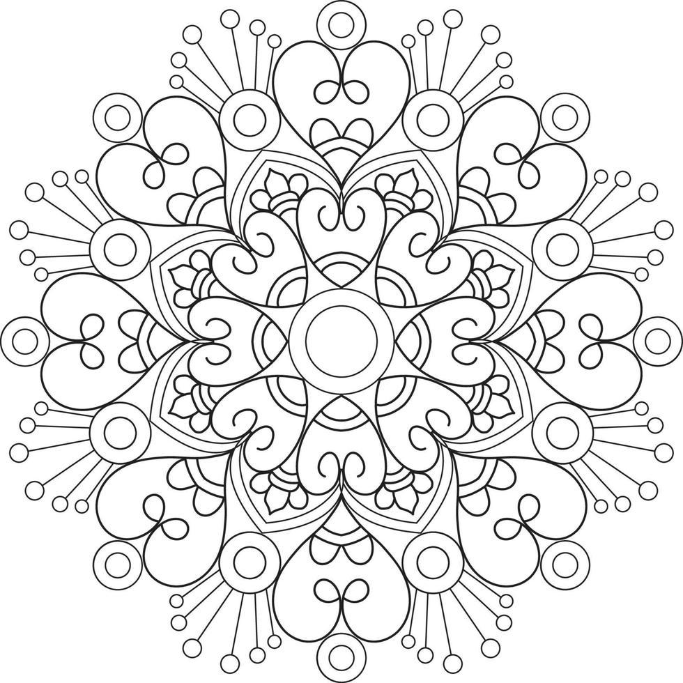 disegno mandala creativo vettore