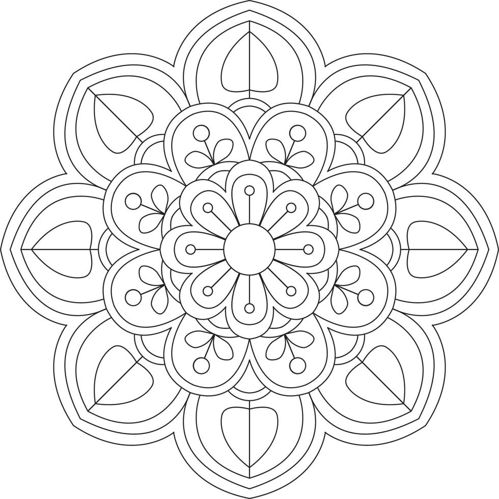 disegno mandala creativo vettore