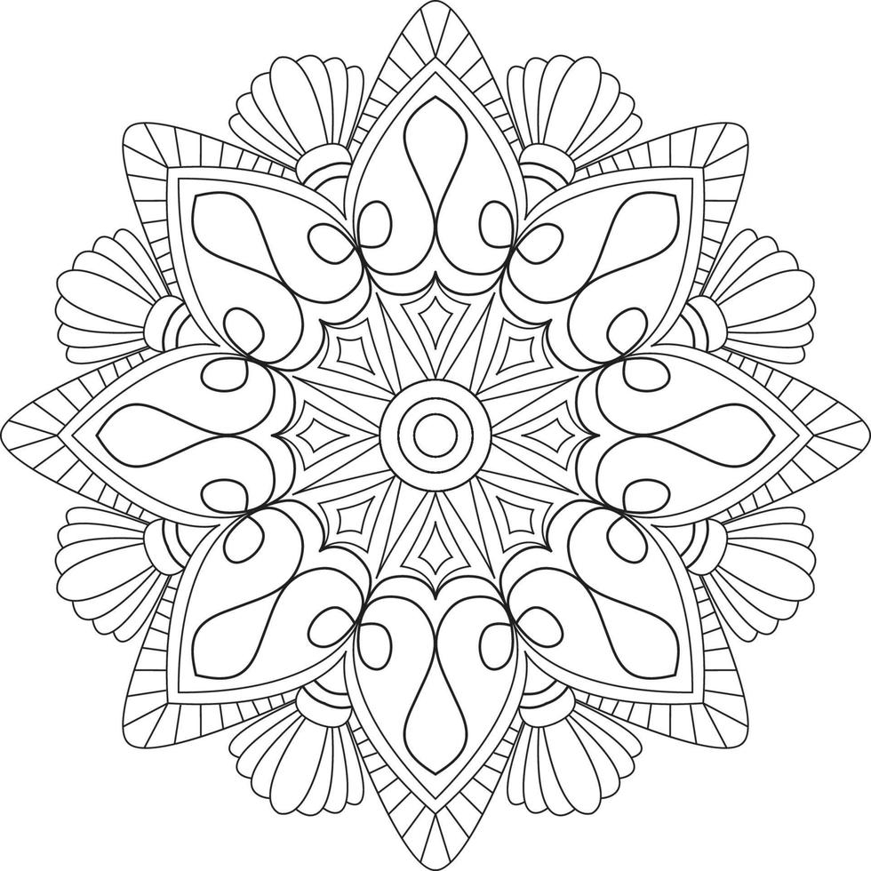 disegno mandala creativo vettore