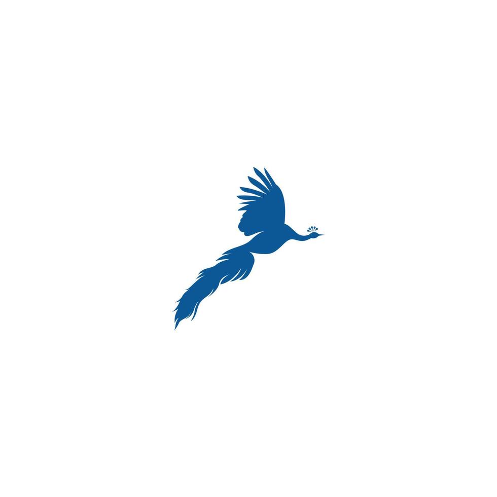 pavone icona logo illustrazione design vettore