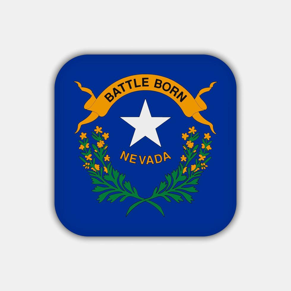 Nevada stato bandiera. vettore illustrazione.