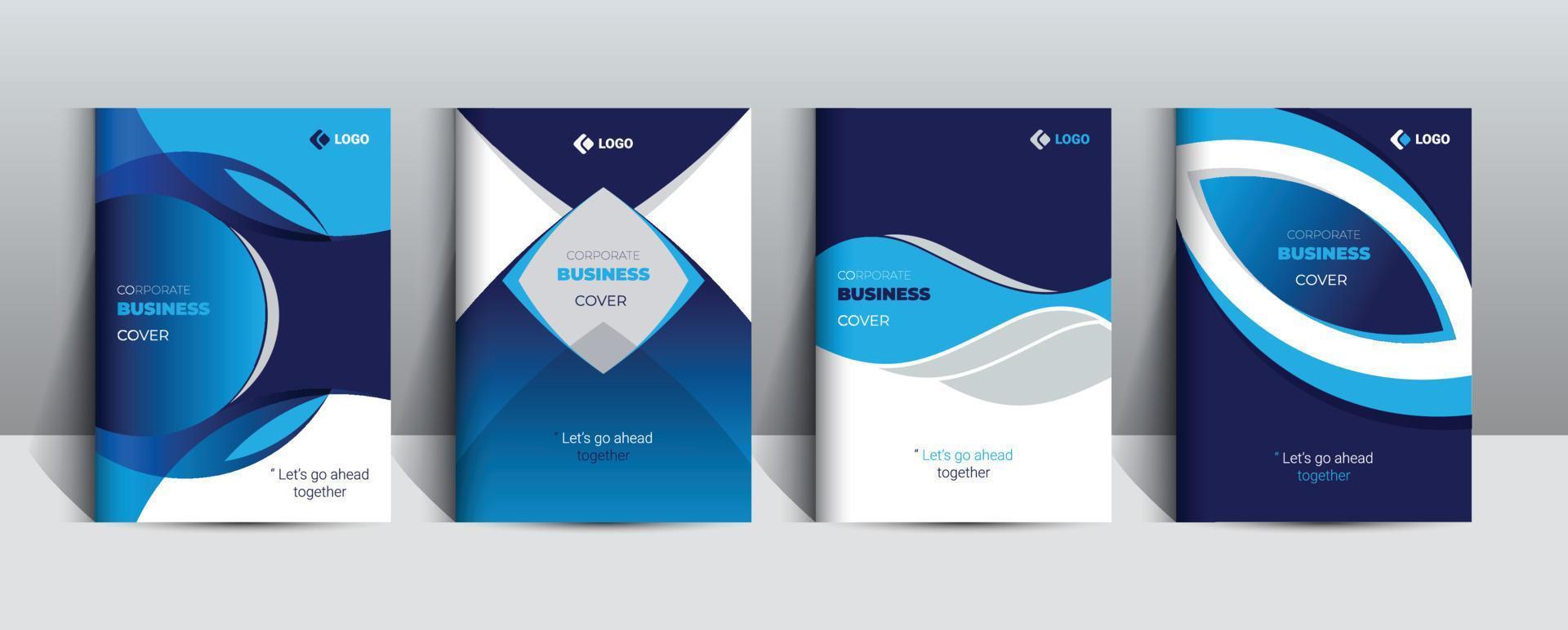blu aziendale attività commerciale copertina design modello abile per multiuso progetti vettore