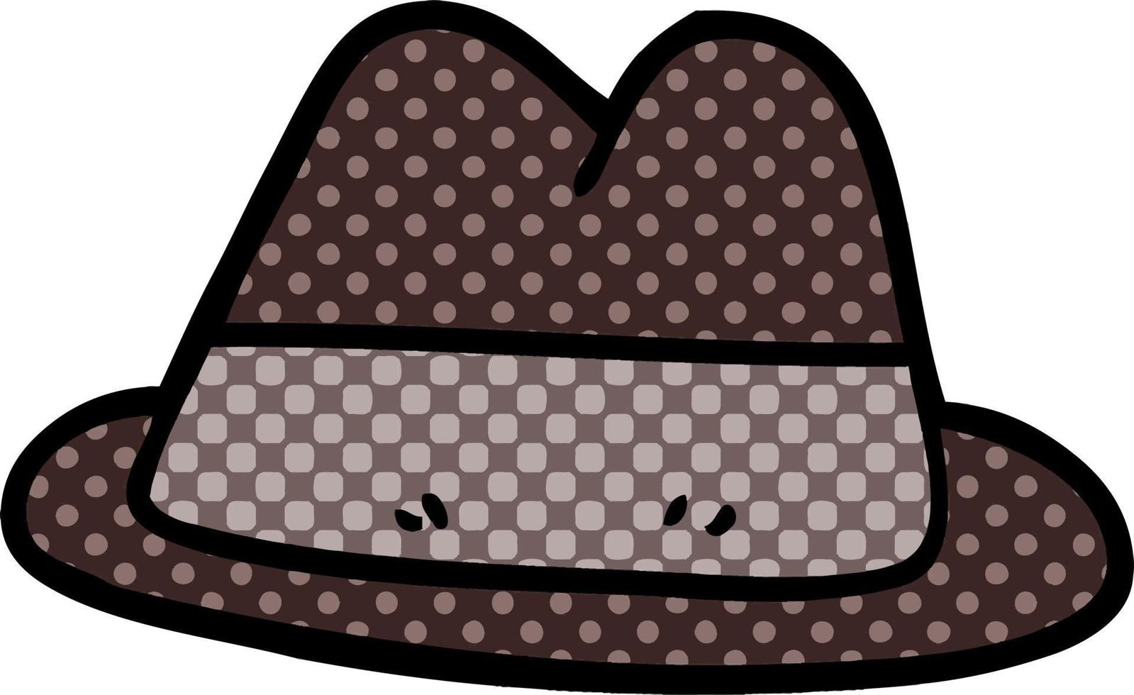 cappello di doodle del fumetto vettore