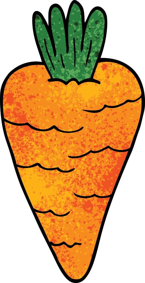 carota di doodle del fumetto vettore